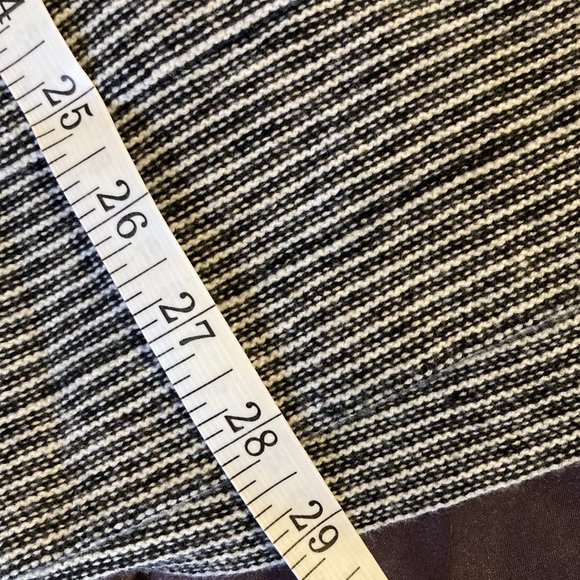 Cozy Cowl Neck Striped Navy & Cream Sweater - Picture 7 of 12